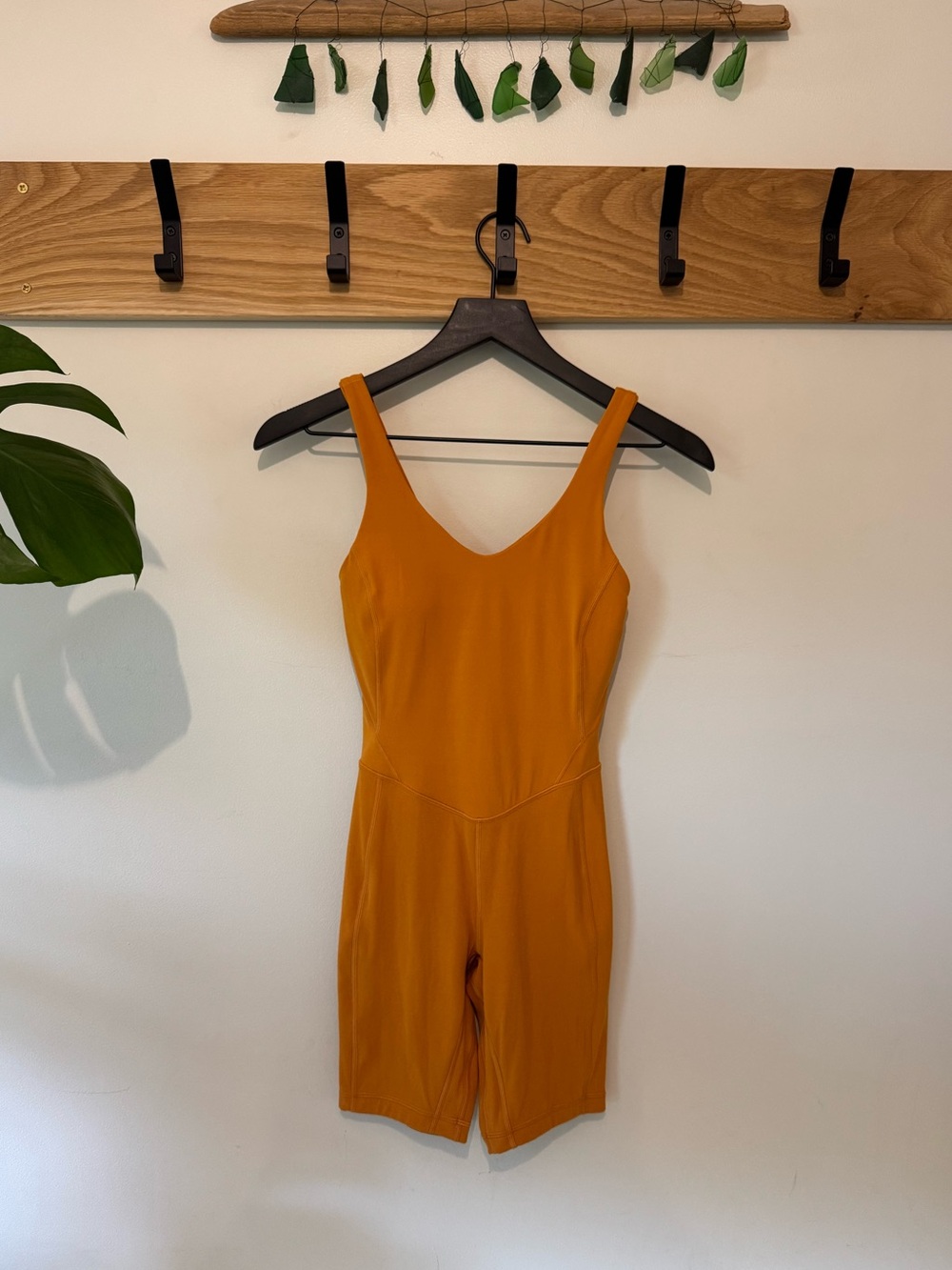 Lululemon Align Bodysuit 8" Size 2 Orange